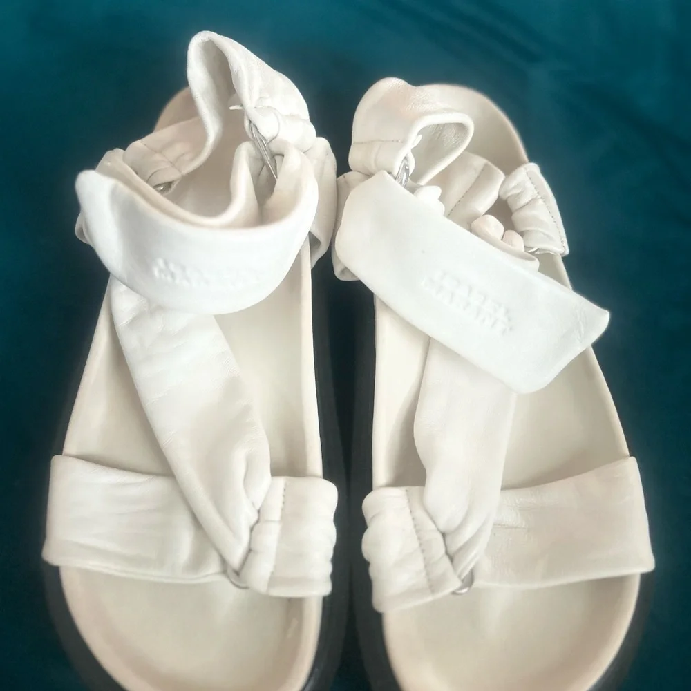 Isabel Marant White Sandals - Picture 1 of 8